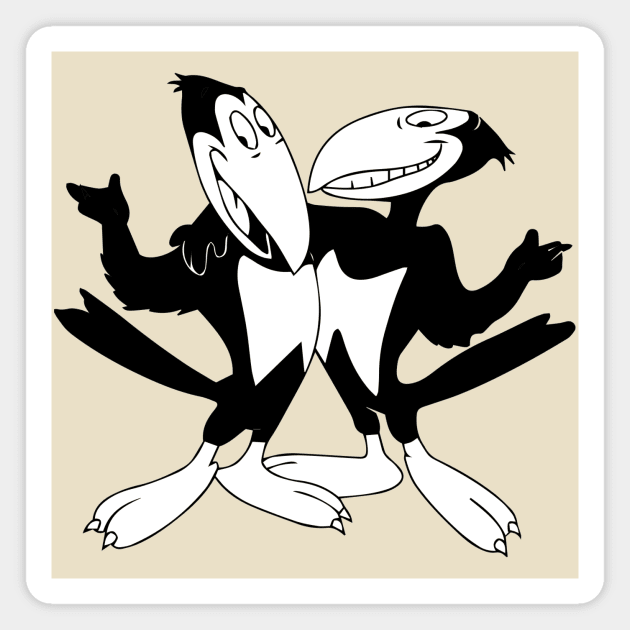 Heckle and Jeckle Magnet by kareemik